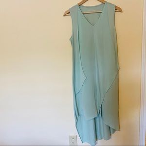 Soft Surroundings High Low Light Green Dress